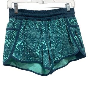 Lululemon Tracker Short IV SZ 8 Pretty Lace Bali‎ Breeze
